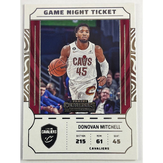 2022-23 Contenders Donovan Mitchell Game Night Ticket | Local Legends Cards & Collectibles