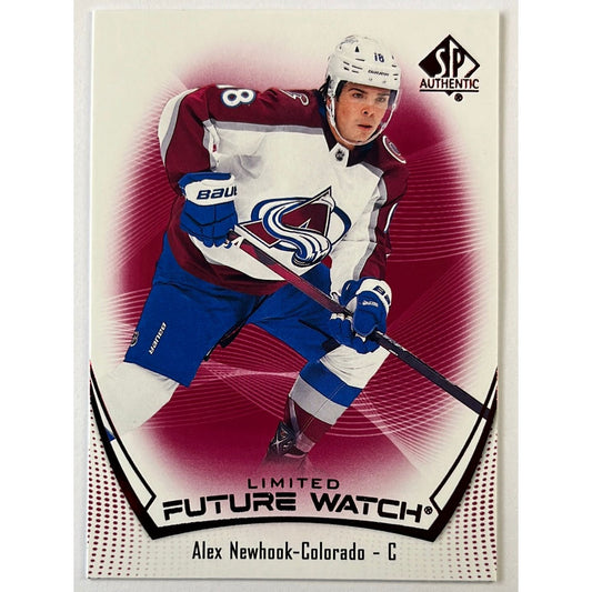 2021-22 SP Authentic Alex Newhook Limited Future Watch Red Foil | Local Legends Cards & Collectibles