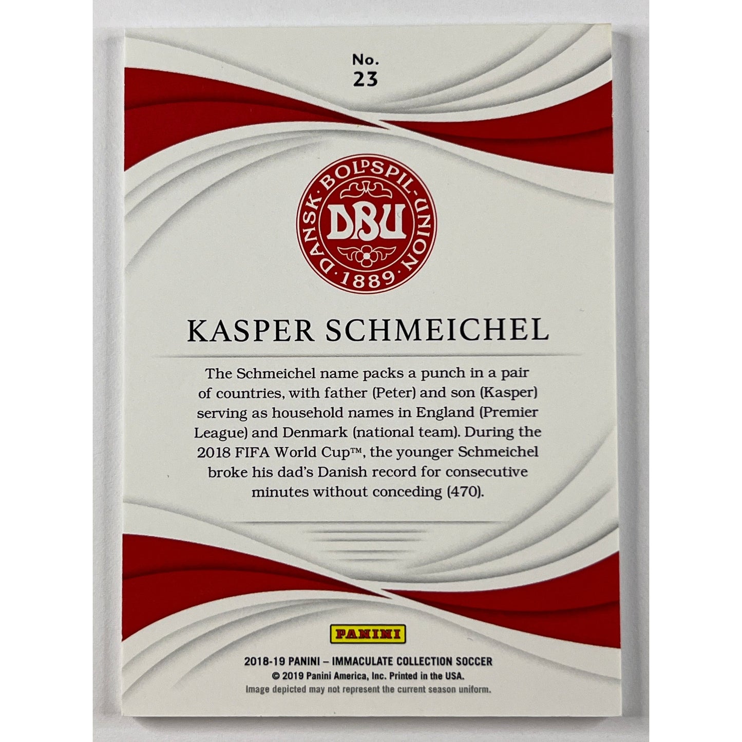 2018-19 Immaculate Collection Kasper Schmeichel 03/10 | Local Legends Cards & Collectibles