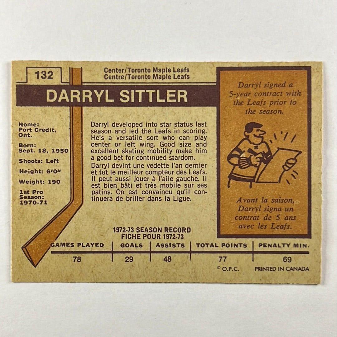 1973-74 O-Pee-Chee Darryl Sittler #132 | Local Legends Cards & Collectibles