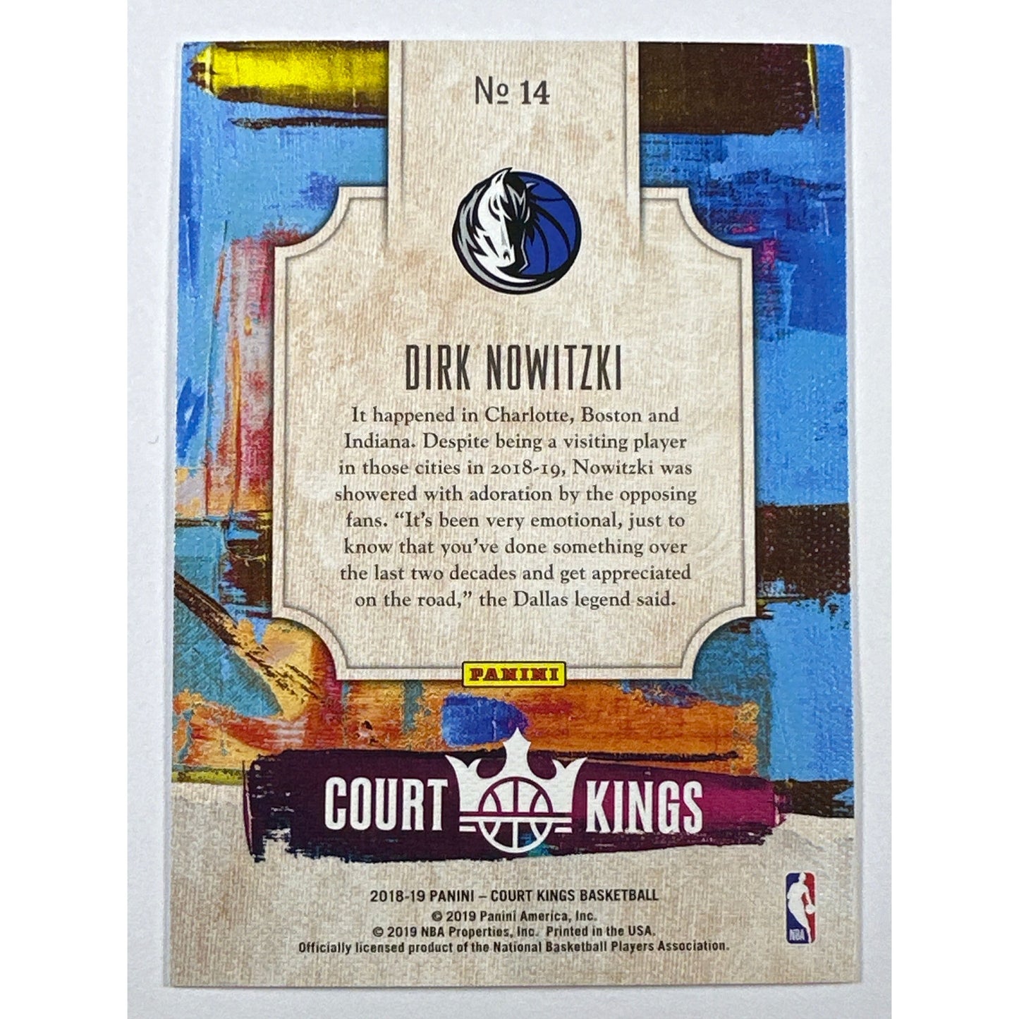 2018-19 Court Kings Dirk Norwitzki Renaissance Man