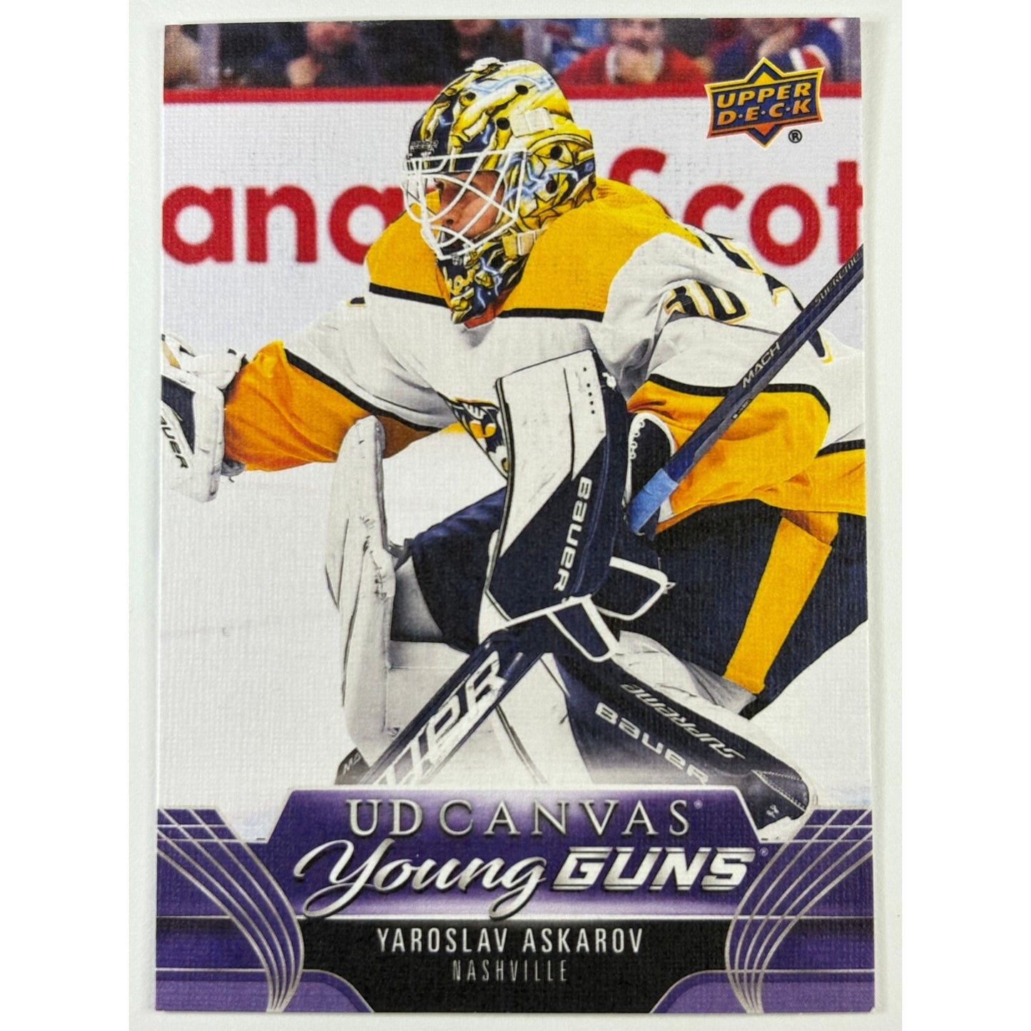 2023-24 Upper Deck Series 1 Yaroslavl Askarov UD Canvas Young Guns