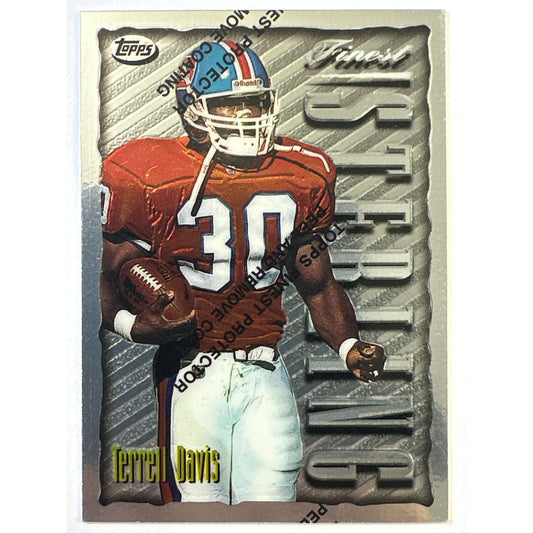 1996 Topps Finest Terrel Davis Finest Sterling Unpeeled