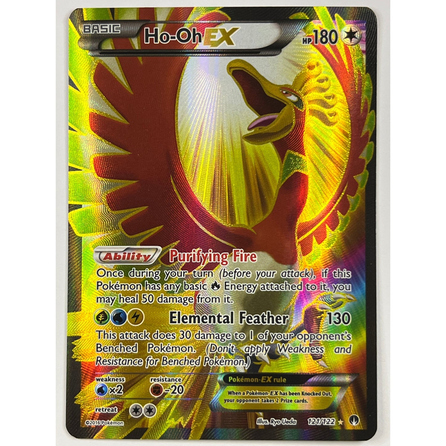 Ho-Oh EX Holo Ultra Rare 121/122