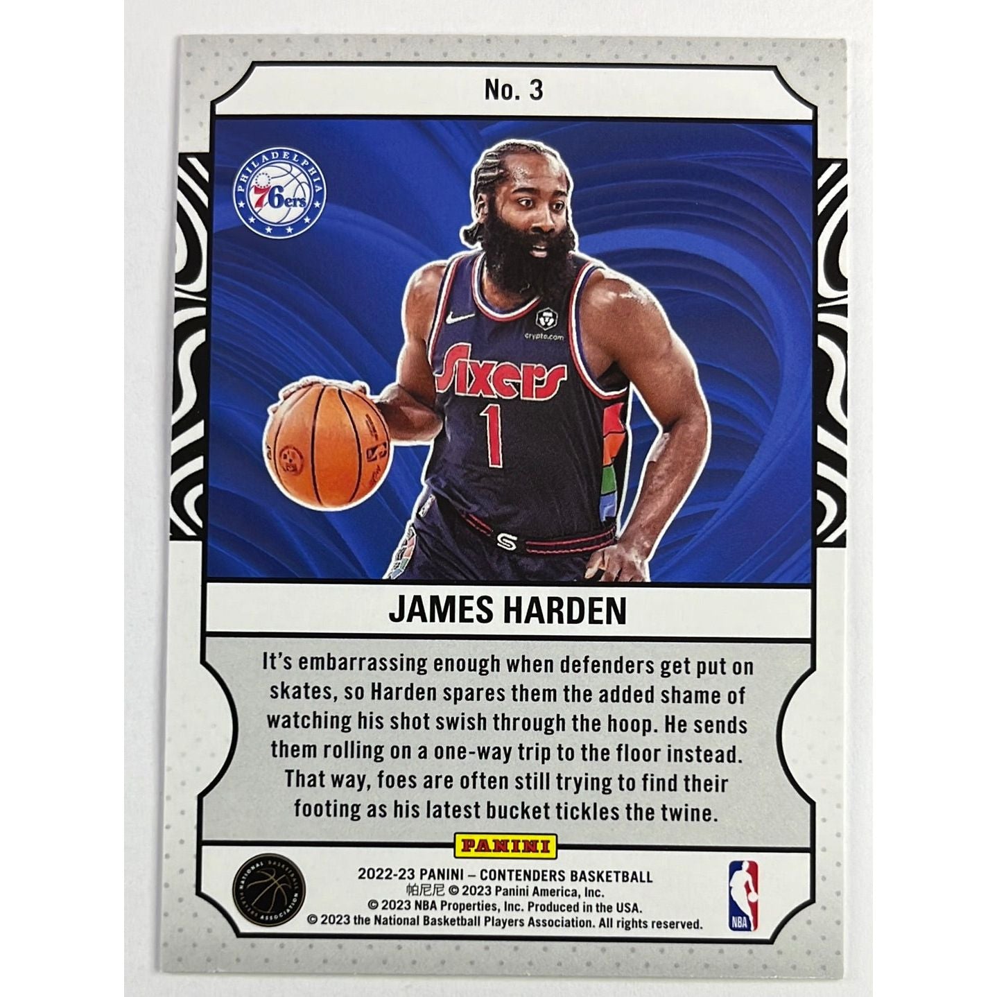 2022-23 Contenders James Harden Game Night Ticket | Local Legends Cards & Collectibles