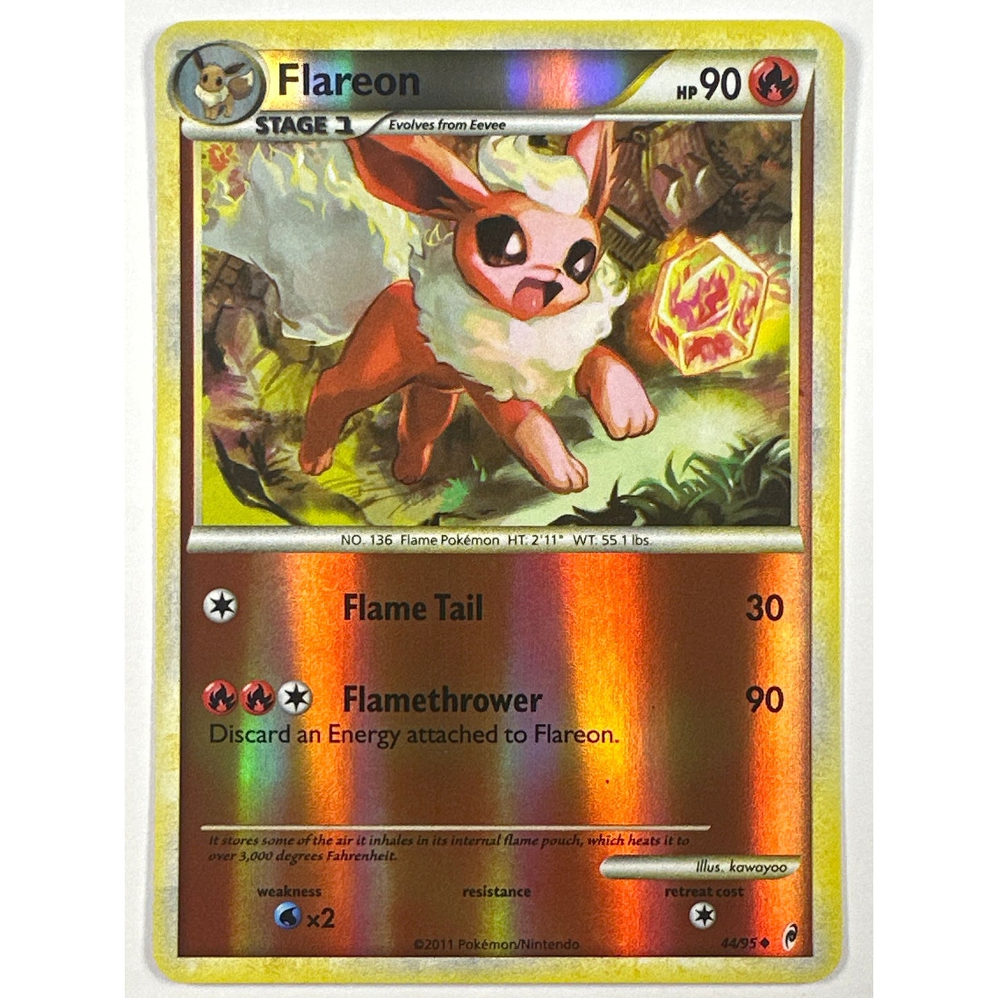 Flareon Reverse Holo Uncommon 44/95
