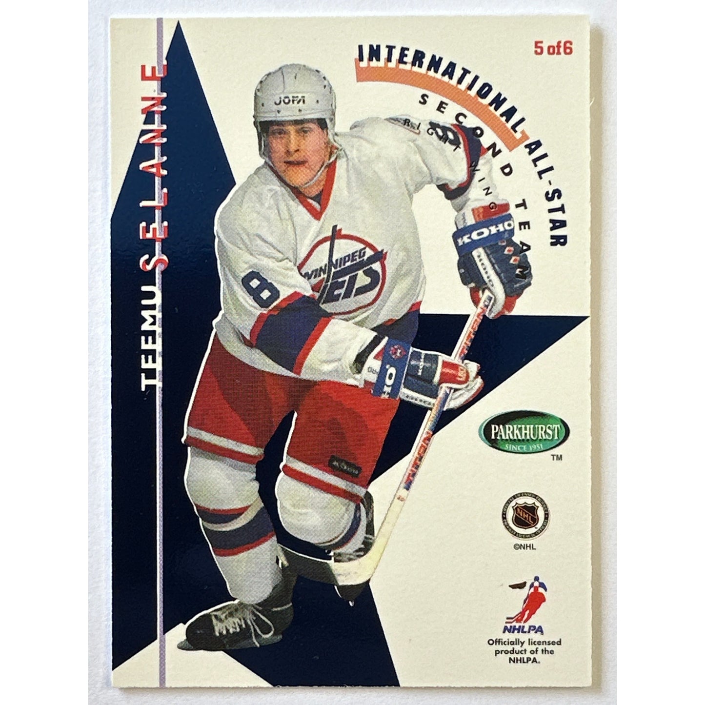 1995-96 Parkhurst Jaromir Jagr First Team All-Star Teemu Selanne Second Team All-Star