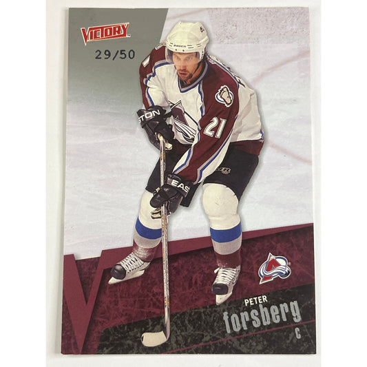 2003-04 Victory Peter Forsberg /50 | Local Legends Cards & Collectibles