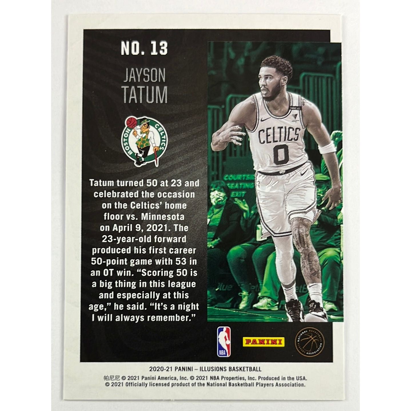2020-21 Illusions Jayson Tatum Season Highlights | Local Legends Cards & Collectibles