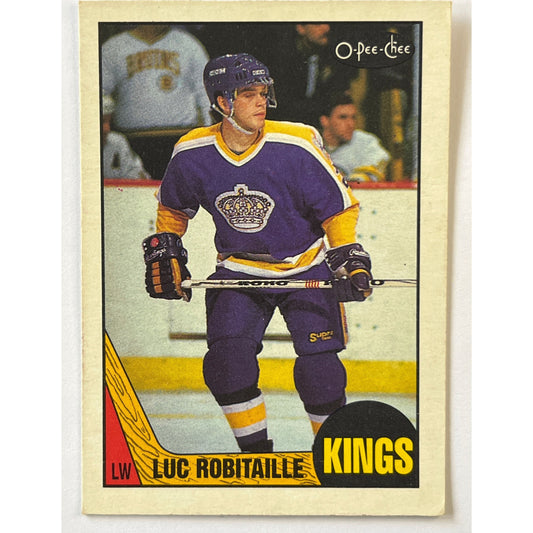 1987-88 O-Pee-Chee Luc Robitaille RC | Local Legends Cards & Collectibles
