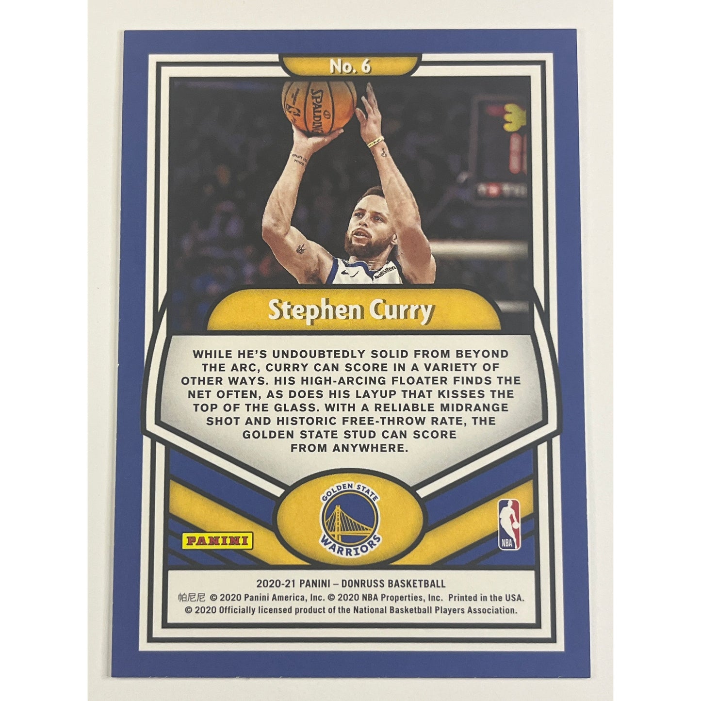 2020-21 Panini-Donruss Stephen Curry Complete Players