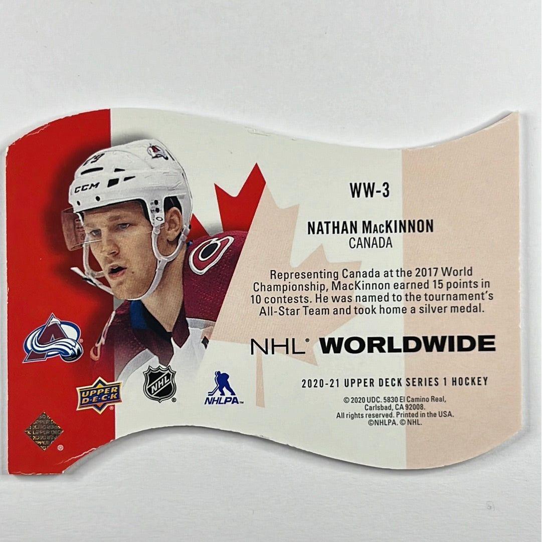 2020-21 series 1 Nathan Mackinnon Worldwide Die-Cut SP