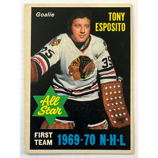 1970-71 O-Pee-Chee Tony Esposito 1st Team All-Star Puzzle Piece #234 | Local Legends Cards & Collectibles