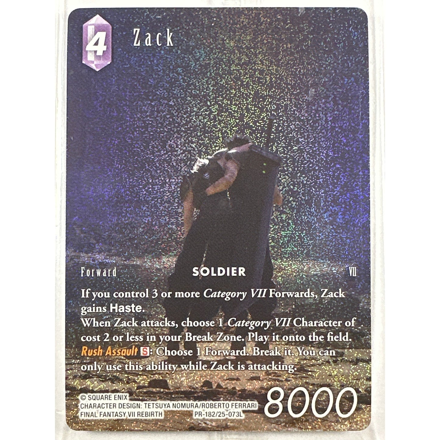 Zack Final Fantasy Holo Box Topper Promo