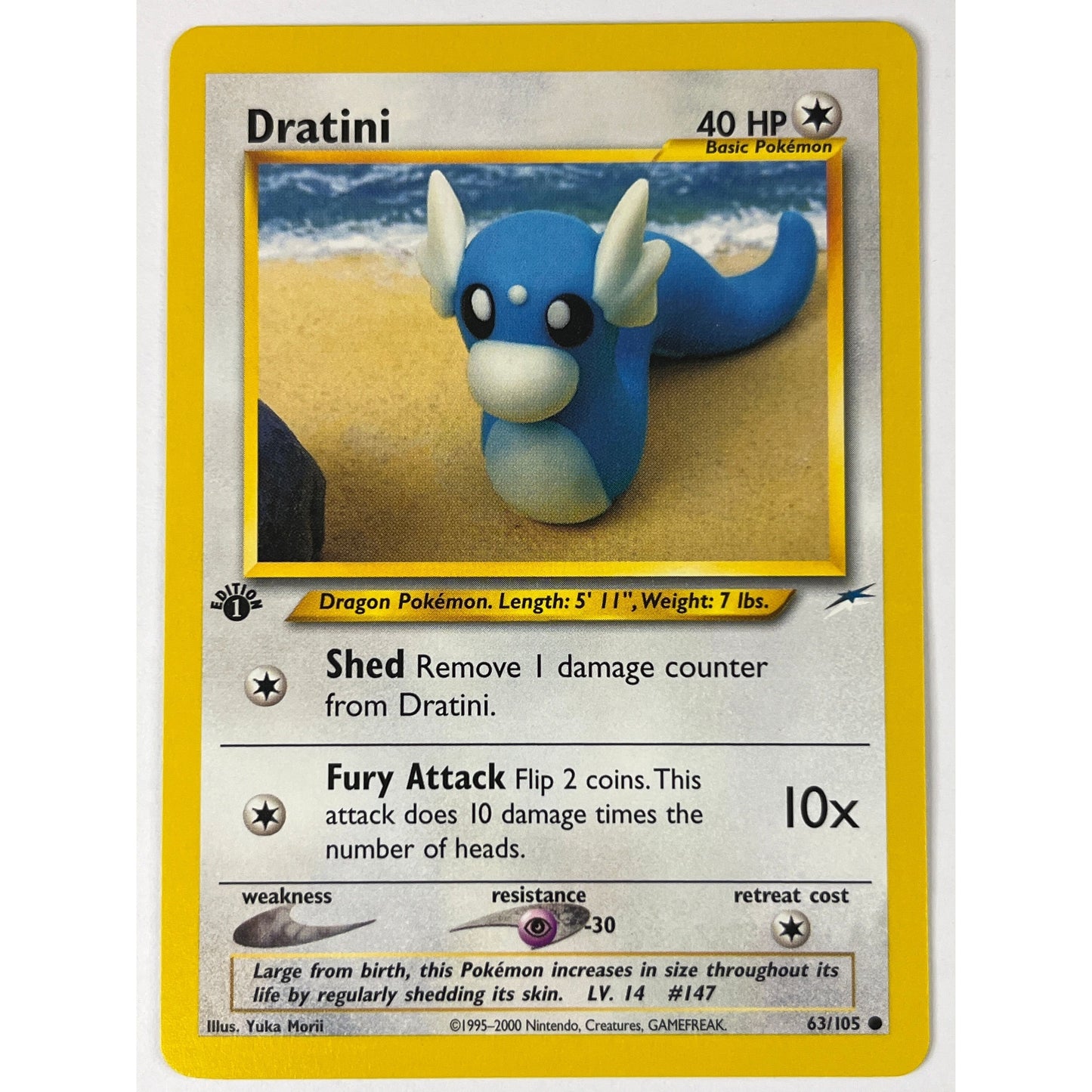1st Edition Dratini Non Holo Common 63/105