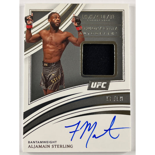 2022 Immaculate Collection Aljamain Sterling Memorabilia Autographs 50/99 | Local Legends Cards & Collectibles
