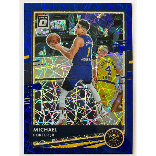 2020-21 Optic Michael Porter Jr Blue Velocity Prizm | Local Legends Cards & Collectibles
