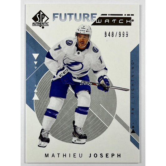 2018-19 SP Authentic Mathieu Joseph Future Watch /999 | Local Legends Cards & Collectibles