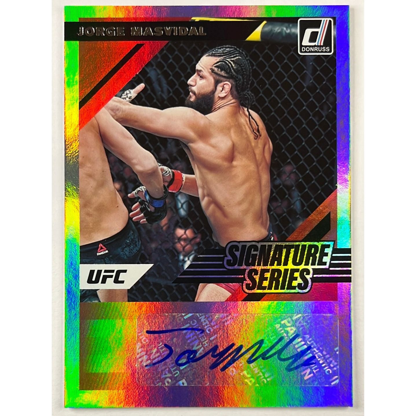 2022 Donruss Jorge “GameBread”Masvidal Signature Series Refractor Auto