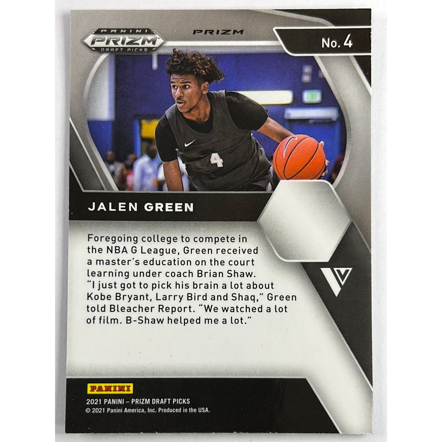 2021 Prizm DP Jalen Green Green Holo Prizm RC | Local Legends Cards & Collectibles