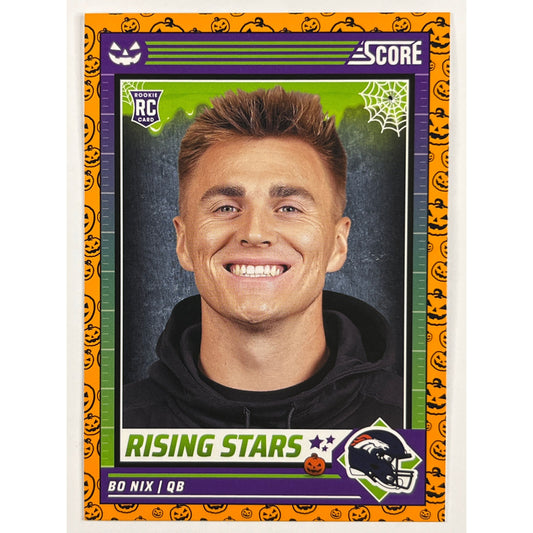 2024 Score-A-Treat Bo Nix Rising Stars Orange Pumpkin RC | Local Legends Cards & Collectibles