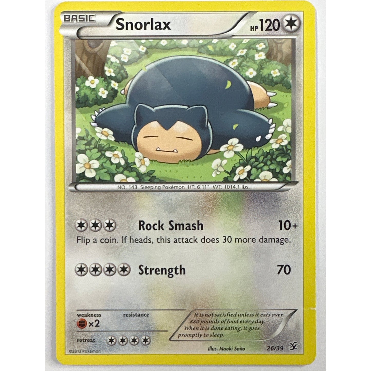 XY Kalos Starter Kit Snorlax Non Holo 26/39