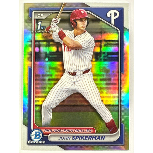 2024 Bowman Chrome John Spikerman Bowman 1st Refractor | Local Legends Cards & Collectibles
