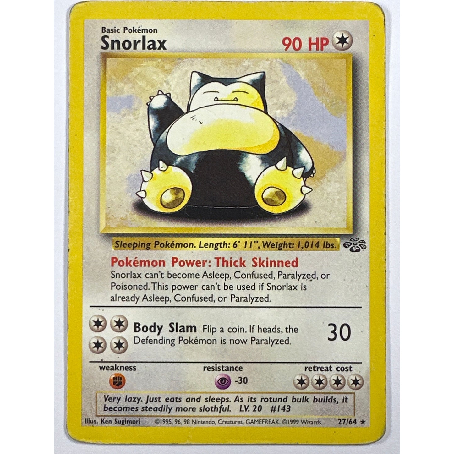 Snorlax Non Holo Rare 27/64