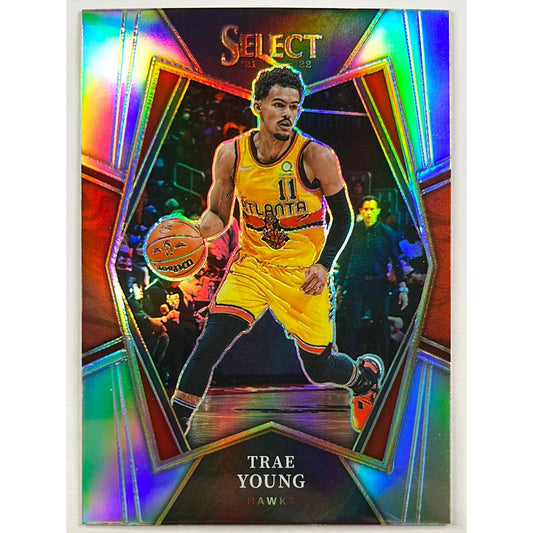 2021-22 Select Trae Young Silver Holo Prizm