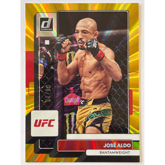 2023 Donruss Jose Aldo Gold Holo /10 | Local Legends Cards & Collectibles
