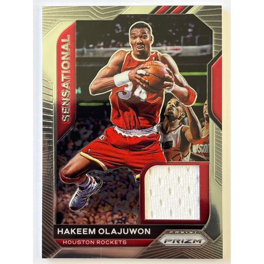 2020-21 Panini Prizm Hakeem Olajuwon Sensational Swatches | Local Legends Cards & Collectibles