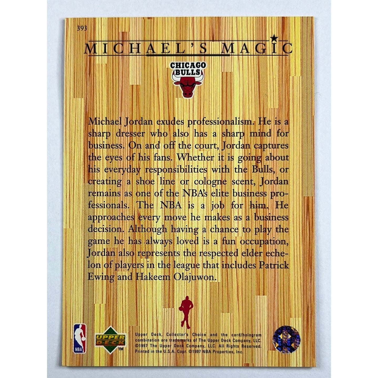1997-98 Collectors Choice Michael Jordan Michael’s Magic 393 | Local Legends Cards & Collectibles
