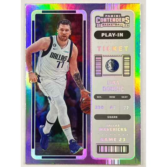 2022-23 Contenders Luka Doncic Play-In Ticket Silver Holo SSP | Local Legends Cards & Collectibles