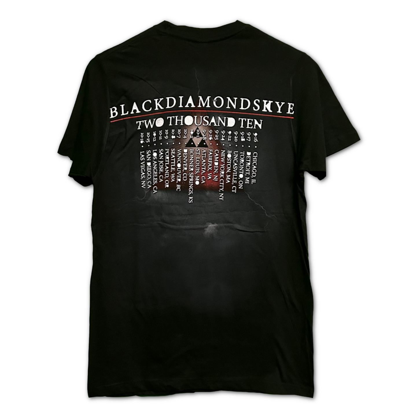 Official Alice in Chains 2010 ‘Black Diamond Skye’ Tour Deftones & Mastodon Shirt SM | Local Legends Cards & Collectibles