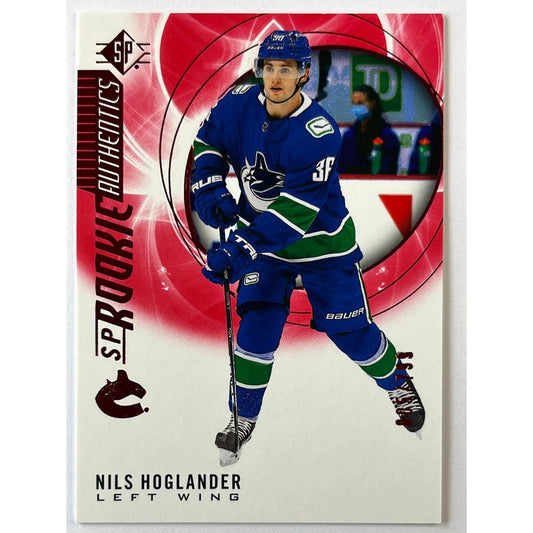2020-21 SP Authentic Nils Hoglander Rookie Authentics /799 | Local Legends Cards & Collectibles