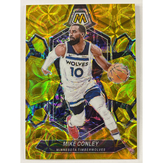 2023-24 Mosaic Mike Conley Gold Scope Prizm /10 | Local Legends Cards & Collectibles