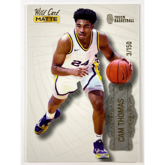 2022 Wild Card Matte Cam Thomas Touch RC /150 | Local Legends Cards & Collectibles