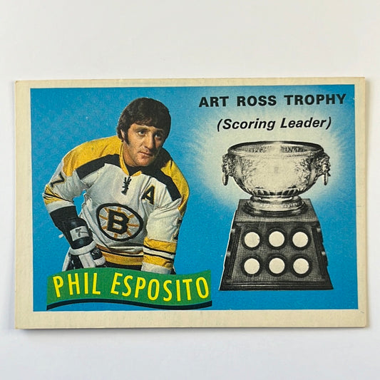 1971-72 O-Pee-Chee Phil Esposito  Art Ross Trophy #247