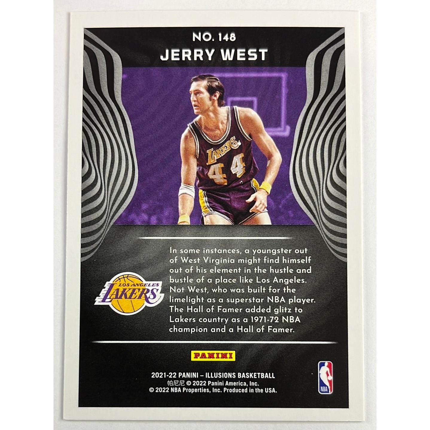 2021-22 Illusions Jerry West Trophy Orange | Local Legends Cards & Collectibles