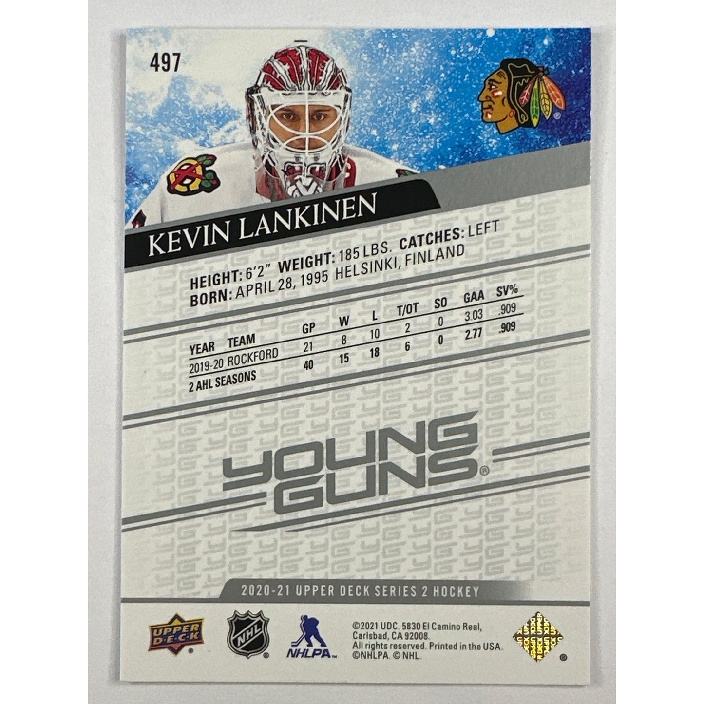 2020-21 Series 2 Kevin Lankinen Young Guns