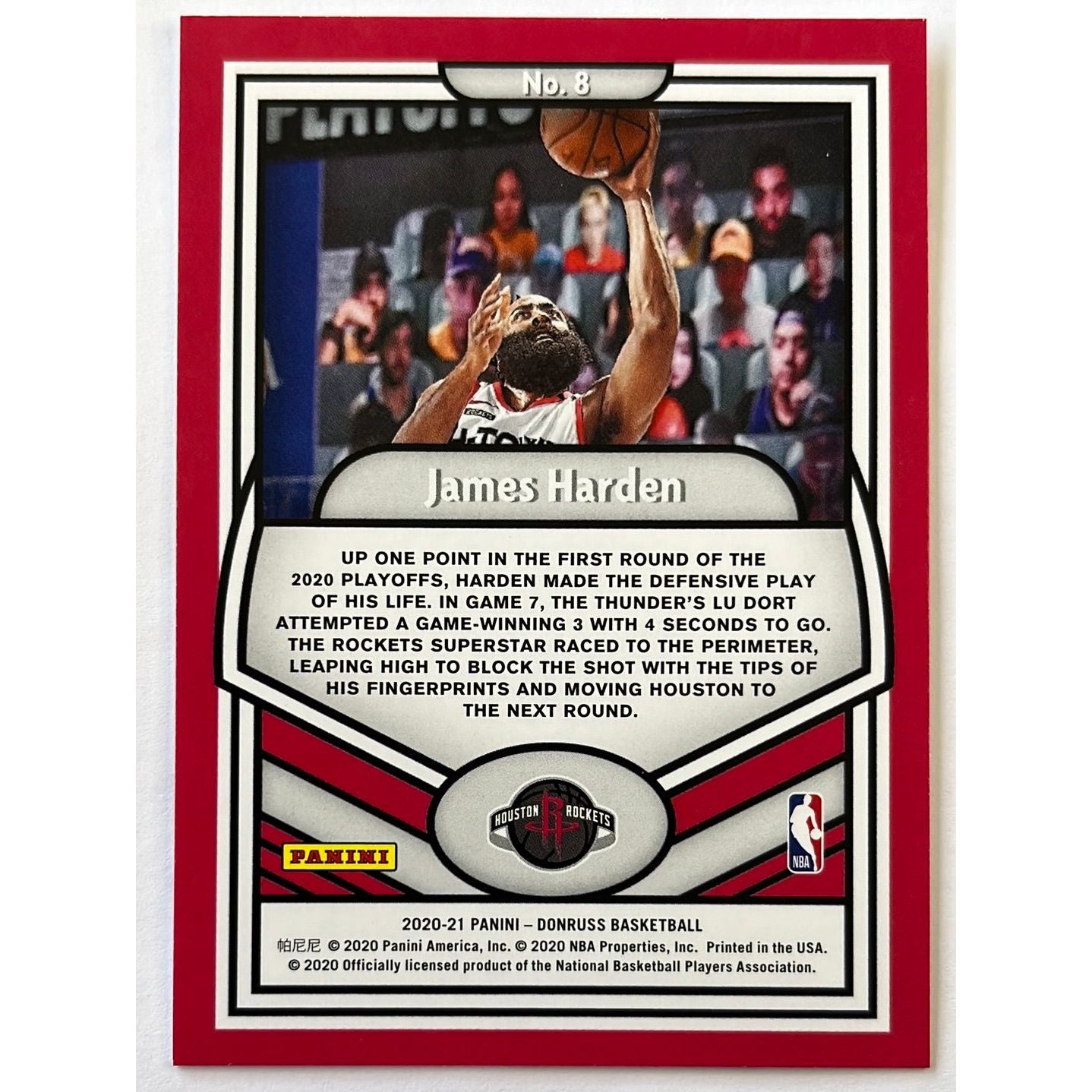 2020-21 Donruss James Harden Complete Players | Local Legends Cards & Collectibles