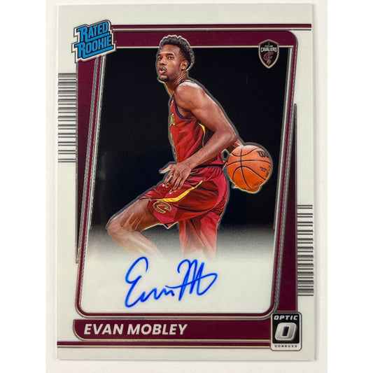 2021-22 Donruss Optic Evan Mobley Rated Rookie (On Card) Auto | Local Legends Cards & Collectibles