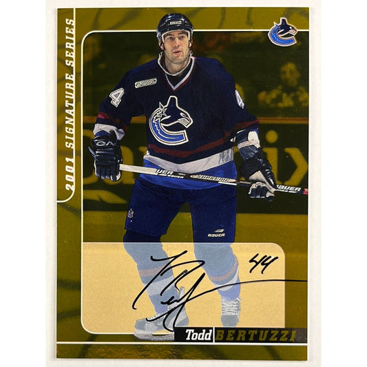 2000-01 Be A Player Todd Bertuzzi Gold Signature Series Auto | Local Legends Cards & Collectibles