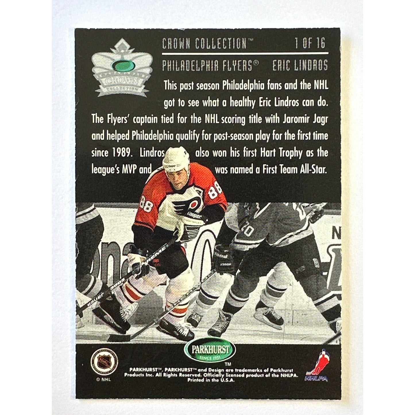 1995-96 Parkhurst Eric Lindros Crown Collection