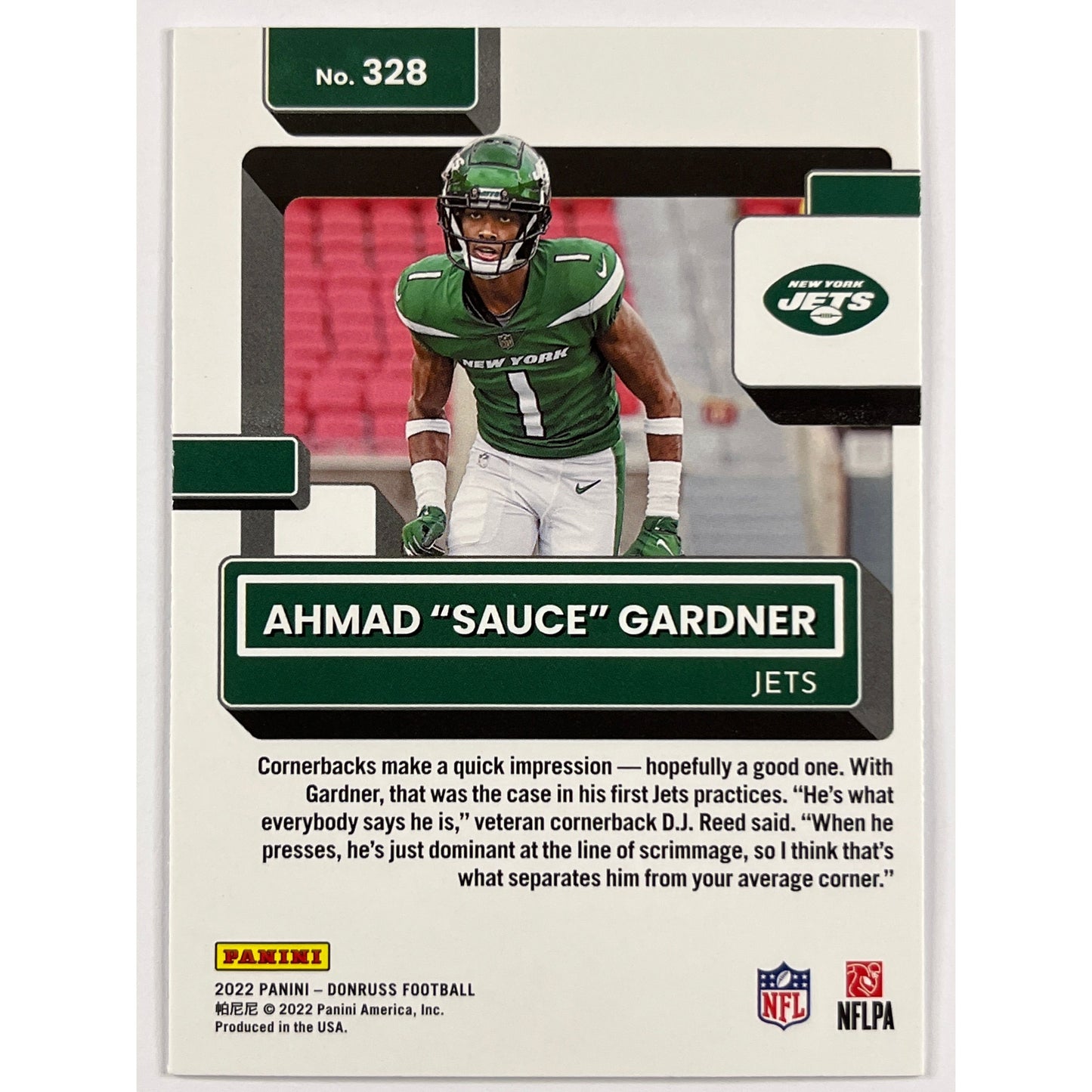 2022 Donruss Ahmad “Sauce” Gardner Press Proof Rated Rookie | Local Legends Cards & Collectibles