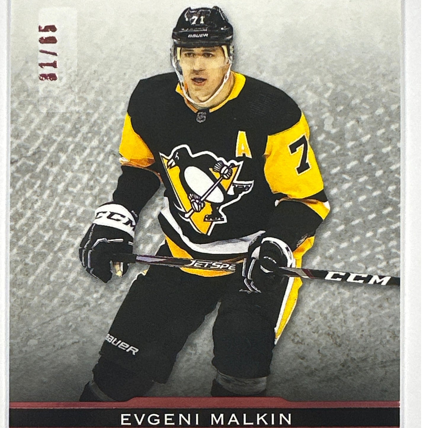 2021-22 Artifacts Evgeni Malkin Pink Foil /65