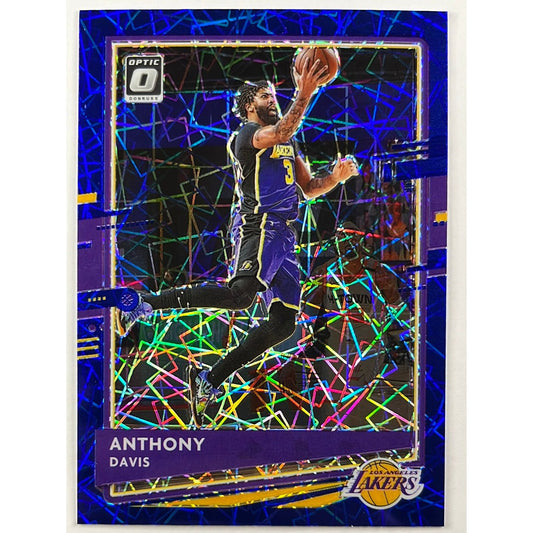 2020-21 Optic Anthony Davis Blue Velocity Prizm | Local Legends Cards & Collectibles