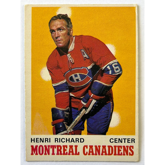 1970-71 O-Pee-Chee Henri Richard | Local Legends Cards & Collectibles