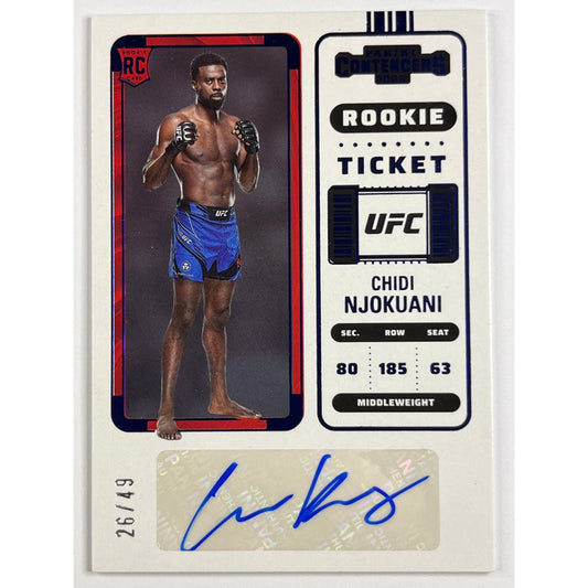 2023 Contenders Chidi Njokuani Sapphire Rookie Ticket Auto /49 | Local Legends Cards & Collectibles