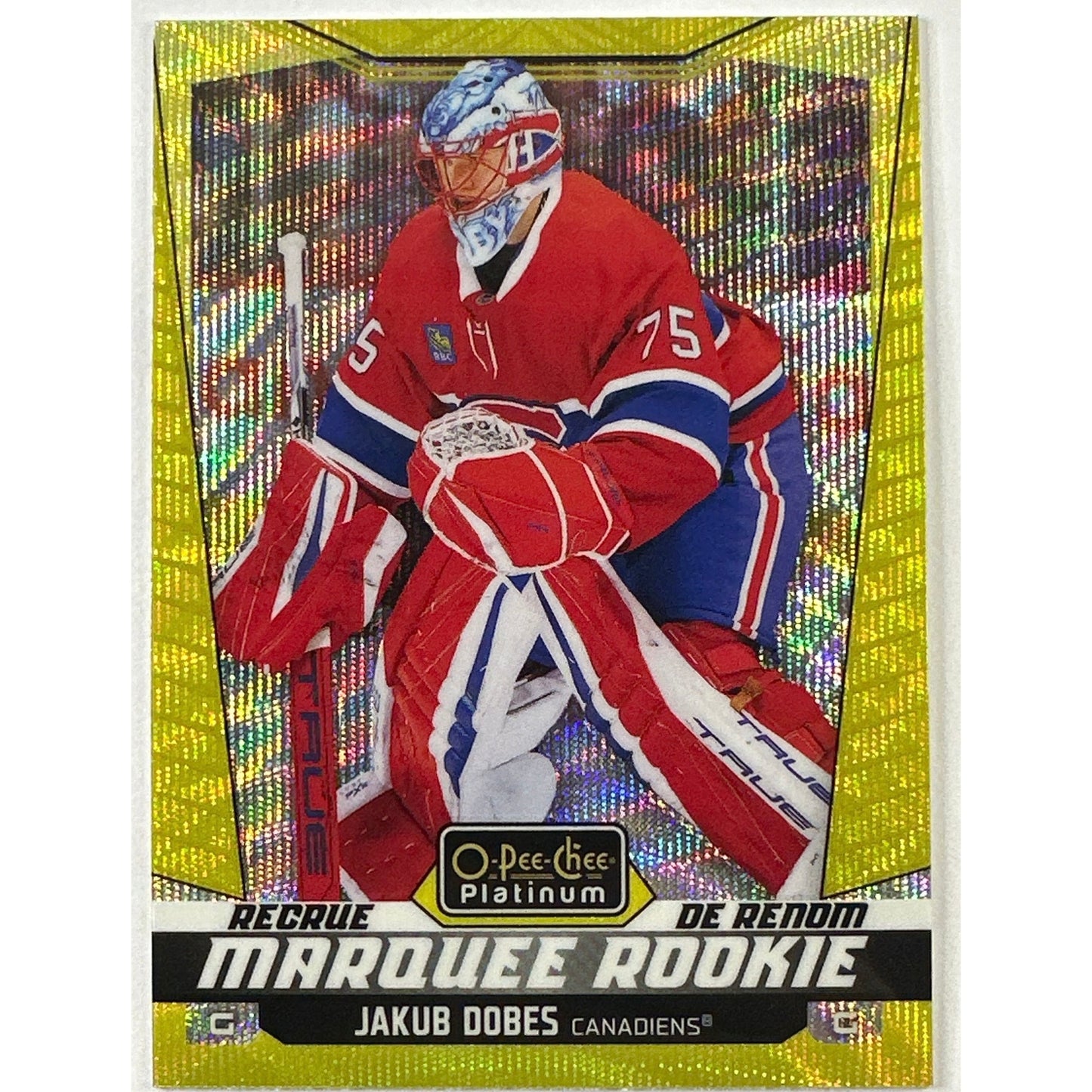 2024-25 O-Pee-Chee Platinum Jakub Dobes Neon Yellow Surge RC